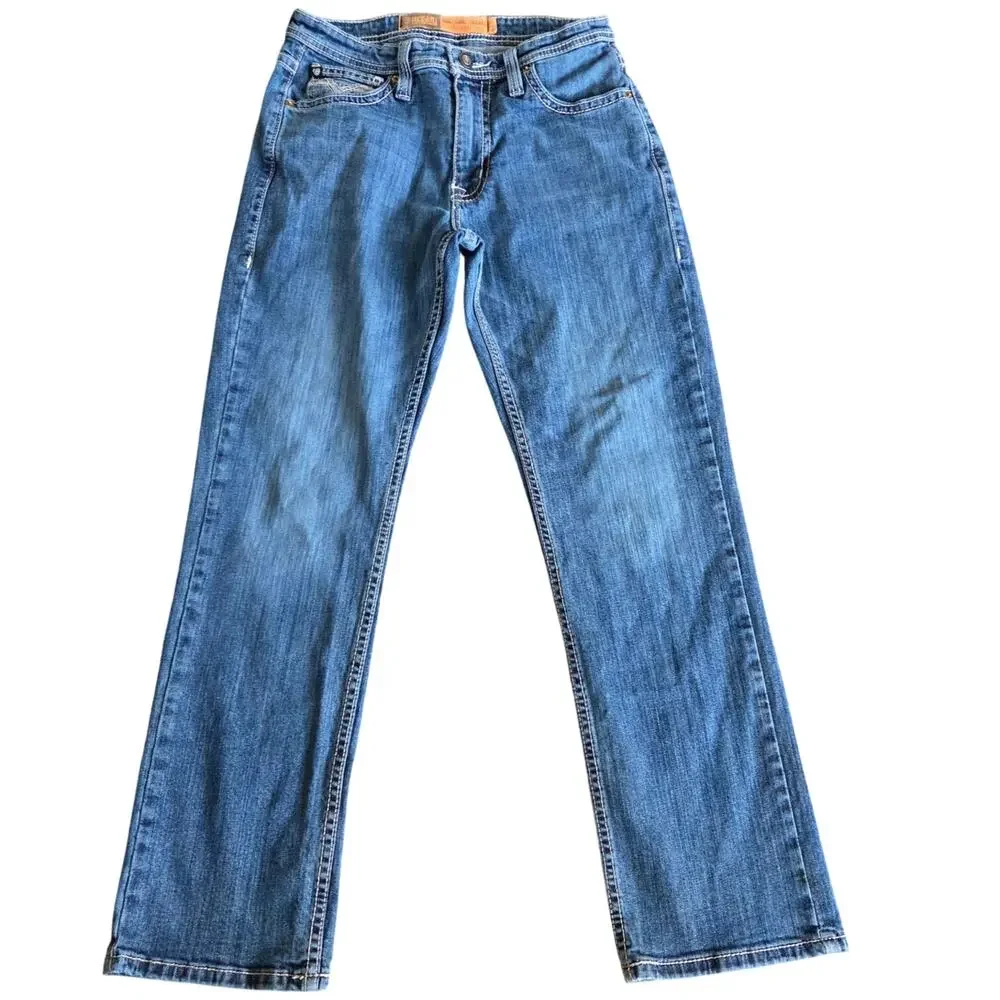 Rock&Roll denim Double Barrel Stackable relaxed mens bootcut jeans 30X30